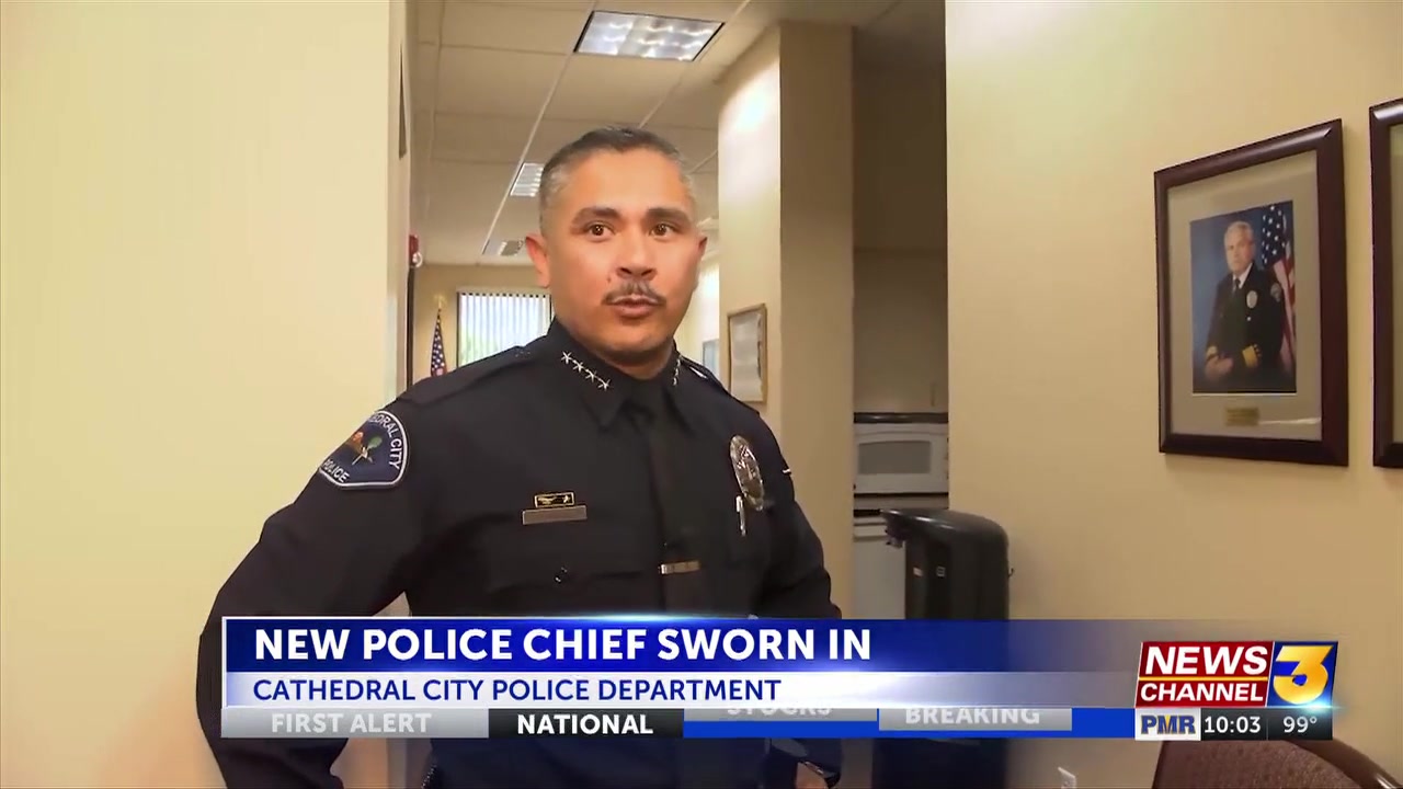 Rick Sanchez sworn in as new Cathedral City Police Chief