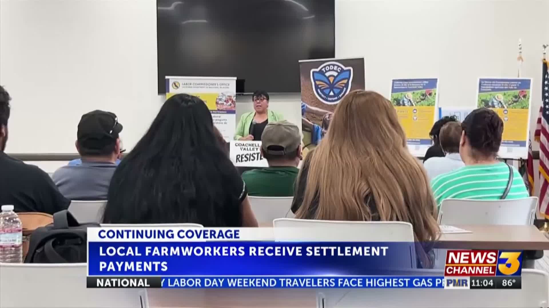 Coachella Valley farmworkers receive settlement payments after allegations of unpaid wages