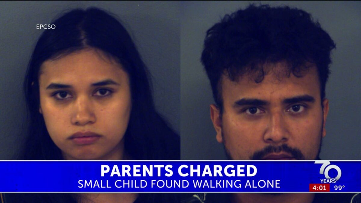 Horizon City parents charged after small child found walking alone in street