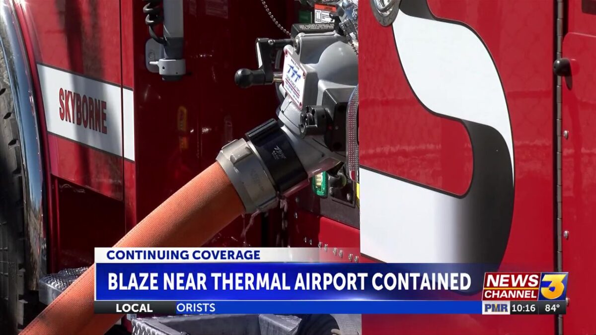 Firefighters reach full containment of 50-acre fire in Thermal
