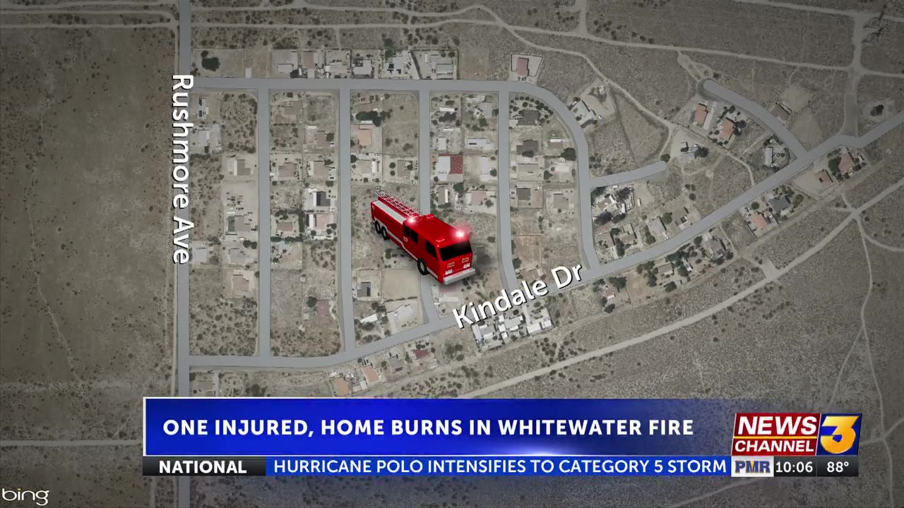 One person injured and two displaced after garage fire in Whitewater
