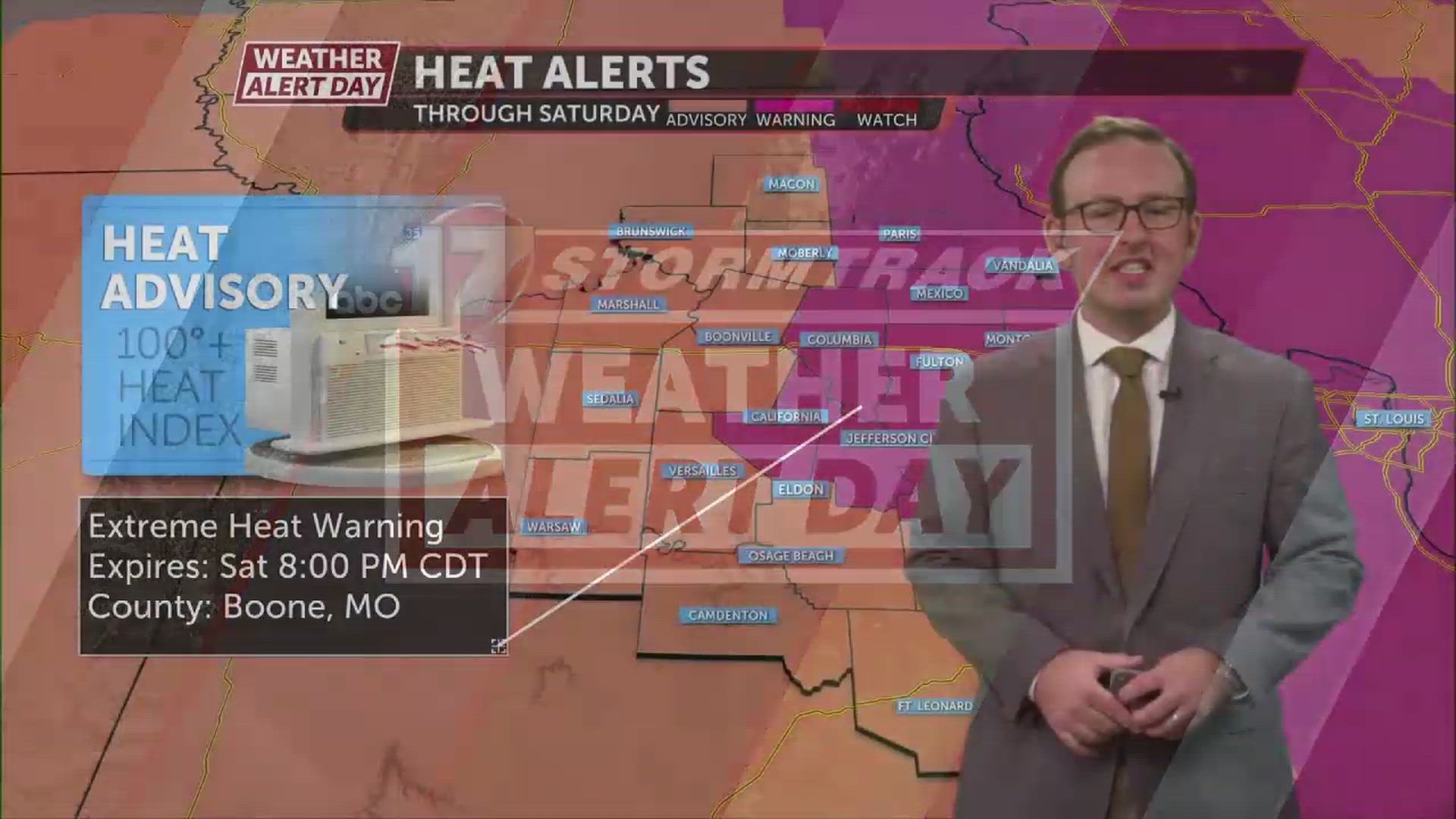 Weather Alert Day: Heat is becoming dangerous as we reach higher humidity