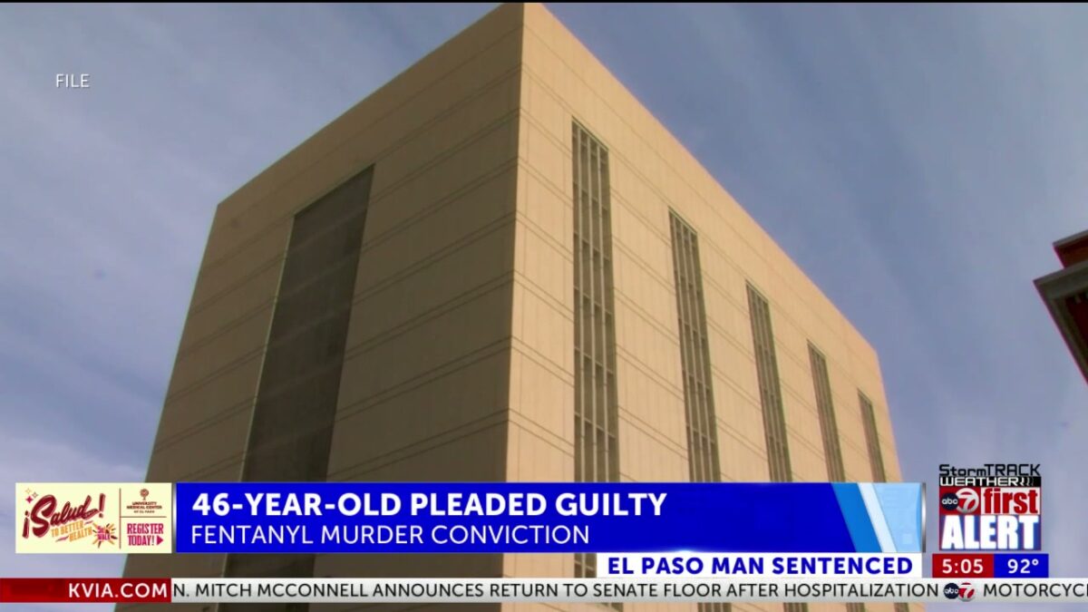Man sentenced in El Paso detention center fentanyl death