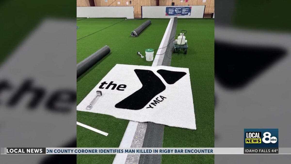 Idaho Falls YMCA celebrates new turf at Indoor Sports Arena with ribbon-cutting