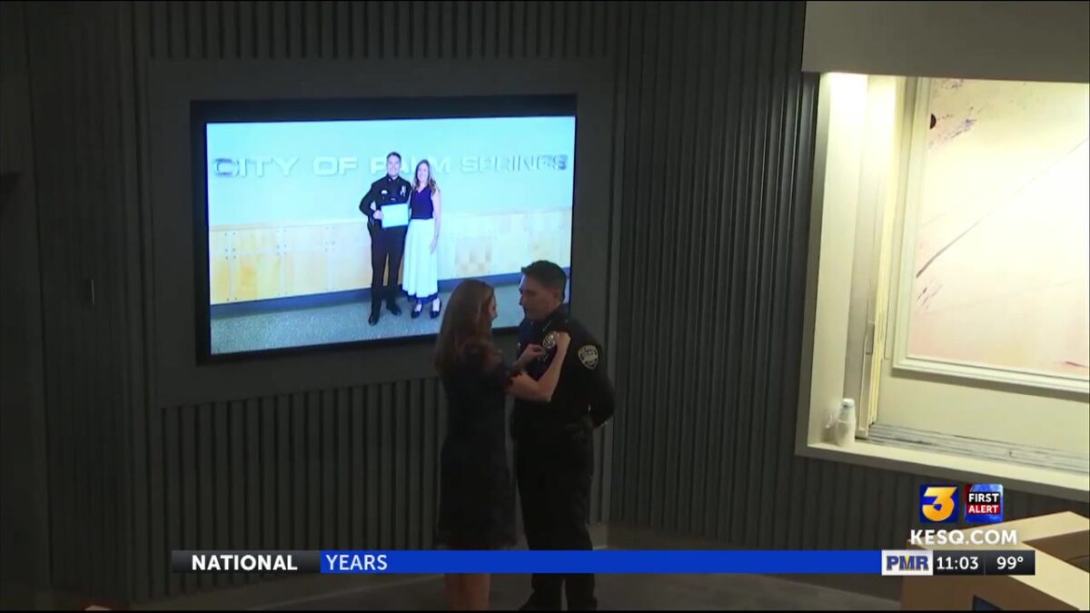 Kyle Stjerne officially sworn in as Palm Springs Chief of Police