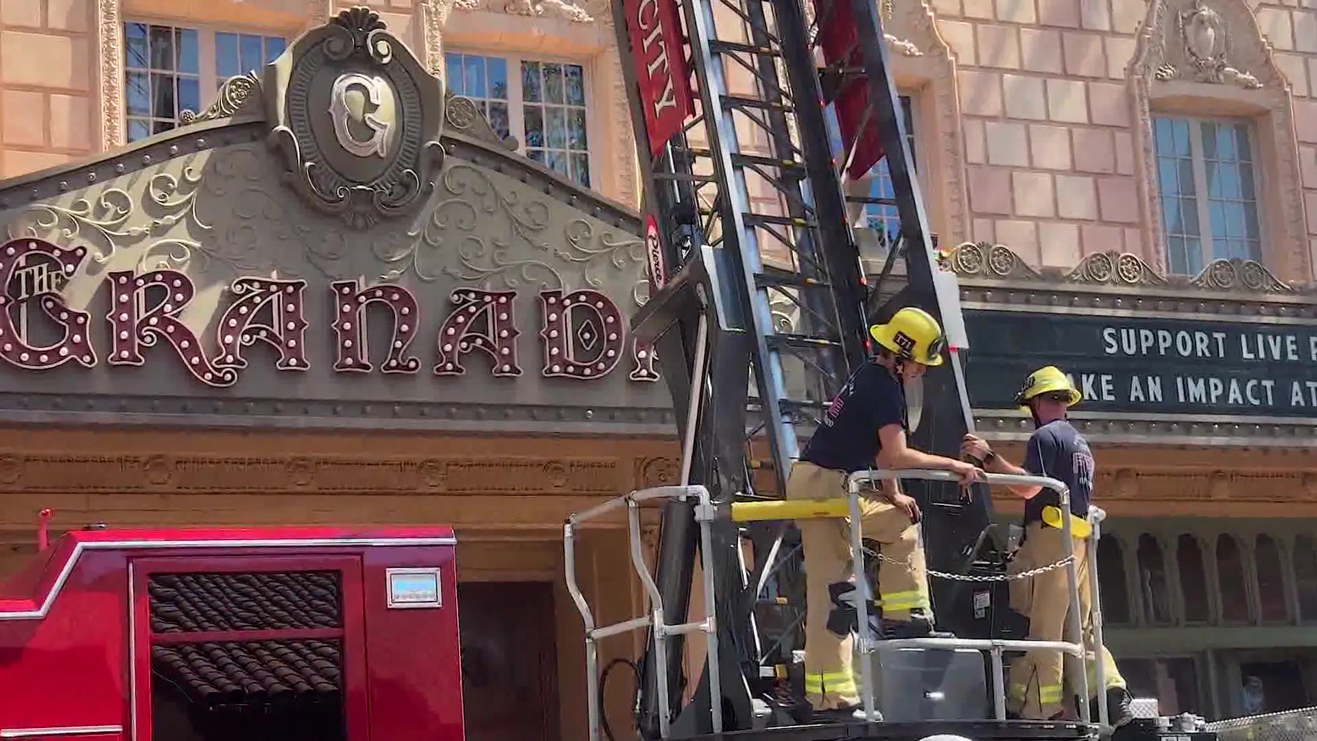 Santa Barbara Firefighters Conduct High-Rise Training at Granada Theatre