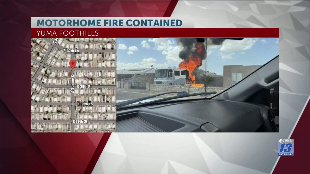 Rural Metro responds to motor home fire in the Foothills