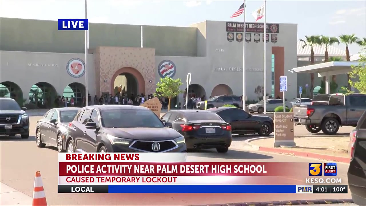 Palm Desert schools released after lockout