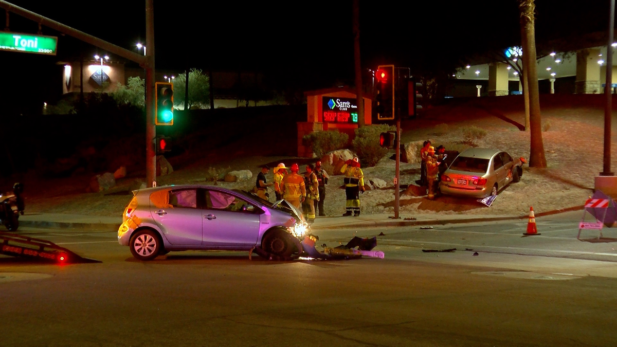 Two-Vehicle Crash Cleared at Palm Desert Intersection