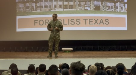 Ft. Bliss soldiers watch anti-suicide play