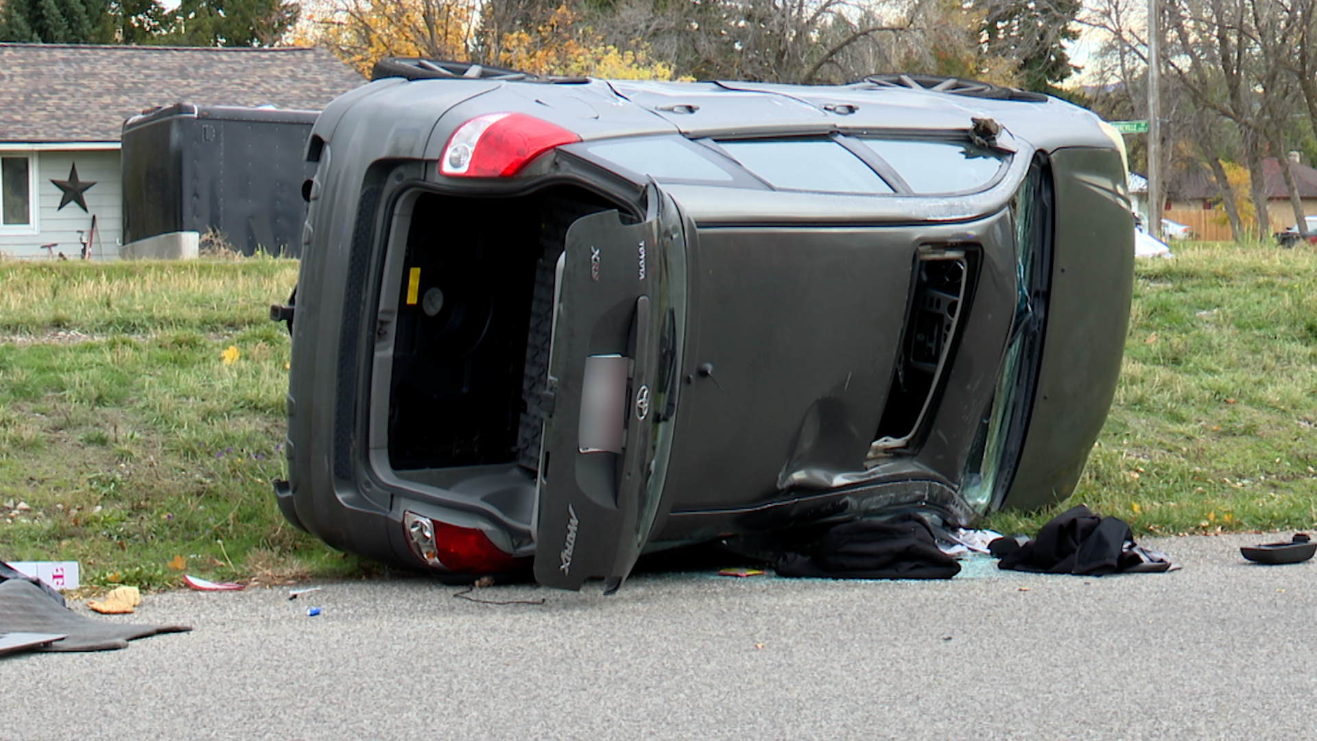 Collision flips vehicle after passenger experiences medical emergency on SW Bonneville Drive