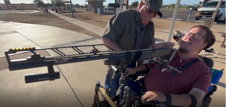 With help from his dad and a custom-engineered shooting system