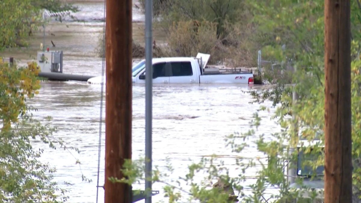 One family who ignored the evacuation orders at first