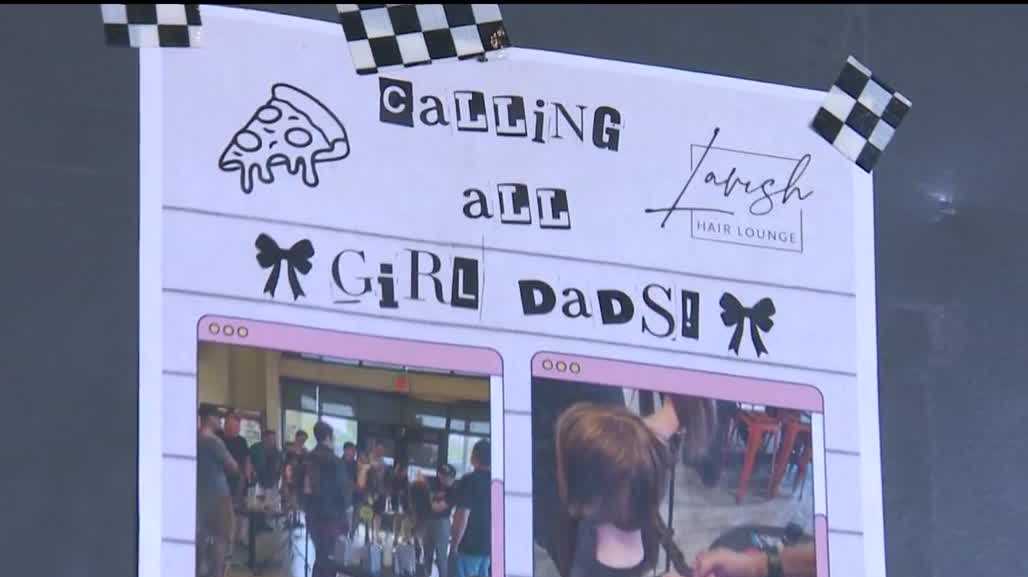Restoration Pizza and Lavish Hair Lounge are hosting a hands-on class tonight that teaches dads how to style their daughters' hair.