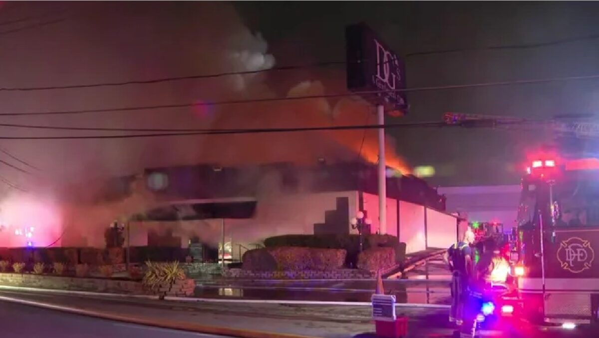 Dozens of firefighters responded to DG's