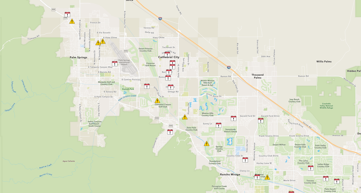 Multiple power outages reported across the Coachella Valley due to storm conditions