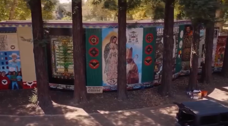 A Sacramento artist is turning a neighborhood park into a living history museum