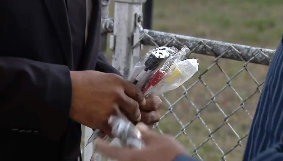 Crisis responders are passing out gun locks in the South Deering neighborhood after a 4-year-old boy was shot inside a home on October 6.
