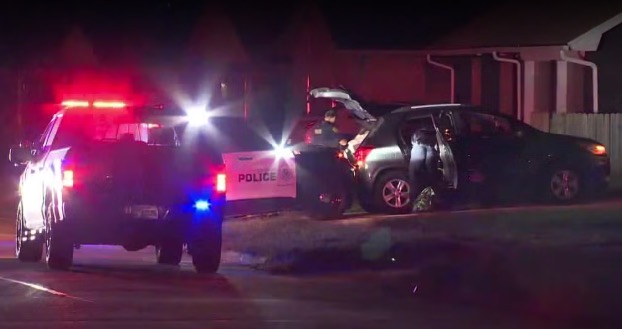 Authorities say a woman was arrested after running over a man's foot during a domestic incident early October 27 morning in a Del City neighborhood.
