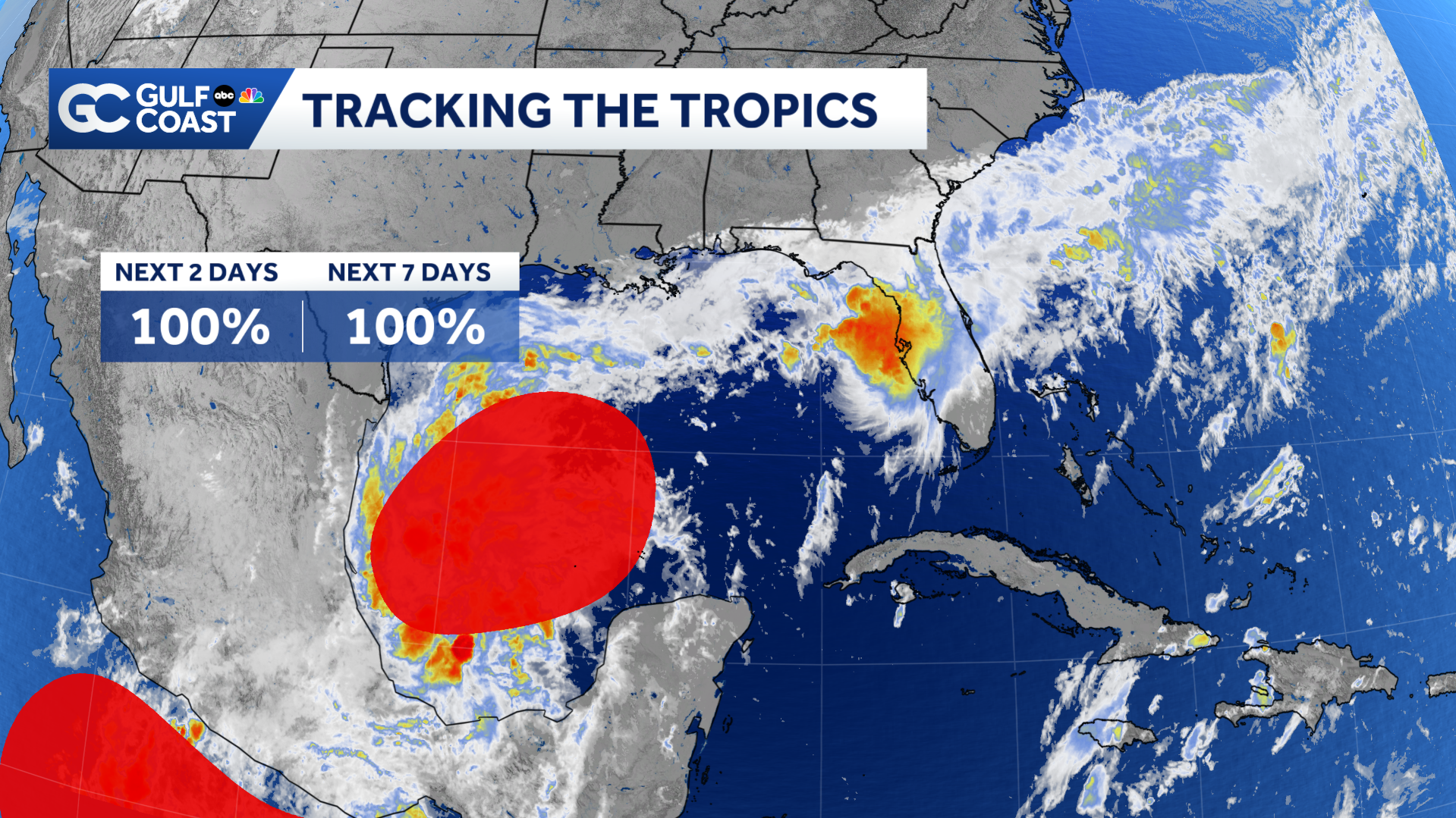 The Gulf Coast Hurricane Tracking Team is closely monitoring an area of interest