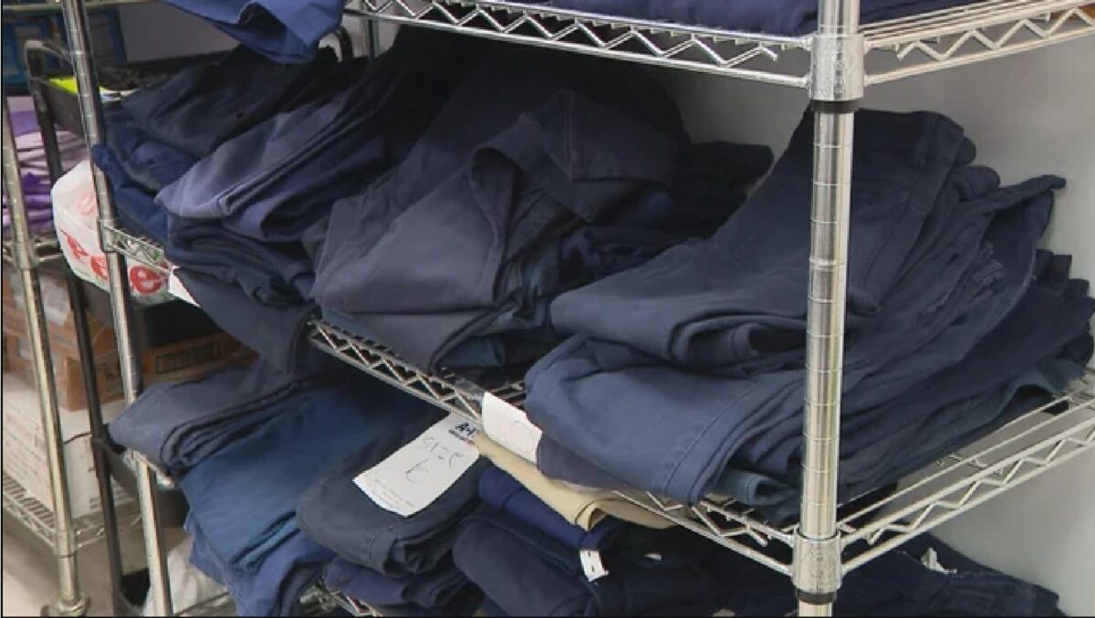 A Chicago non-profit is donated school uniforms.