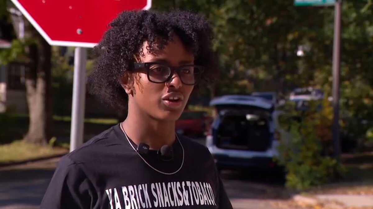 Surveillance camera footage from the store shows Ebro Ahmed sprint toward the bus. He had just seen the driver drop off some kids when the bus kept rolling forward with the doors still opened.