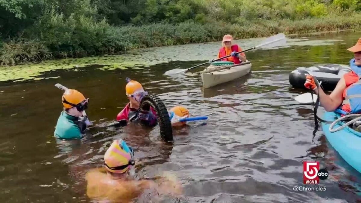 The Old Ladies Against Underwater Garbage team has removed tons of trash from Cape Cod ponds. At Nyes Pond