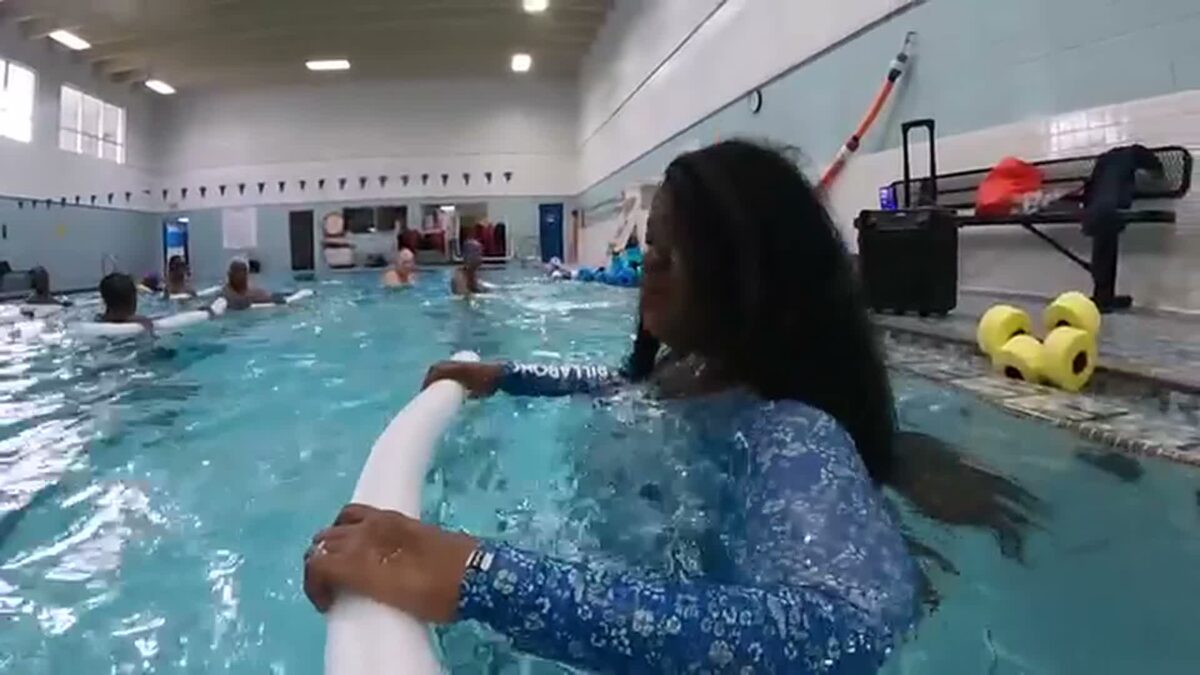 A Wisconsin woman is sharing her journey from starting in water aerobics to leading others in classes.