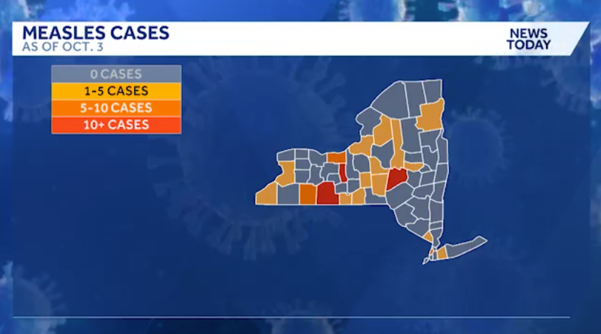 New York Gov. Kathy Hochul is sounding the alarm over a rise in measles cases.