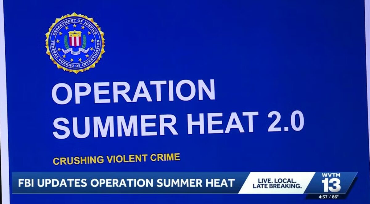 A FBI operation in central and north Alabama led to 228 arrests and 53 guns seized.