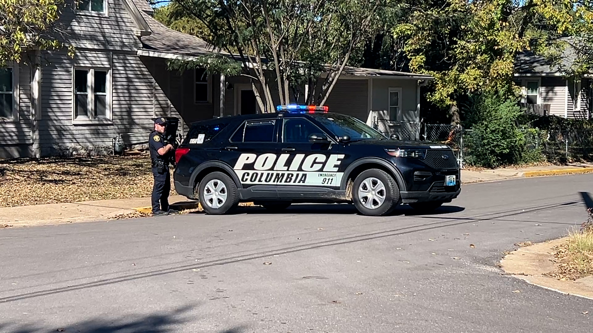 Large police presence in Columbia