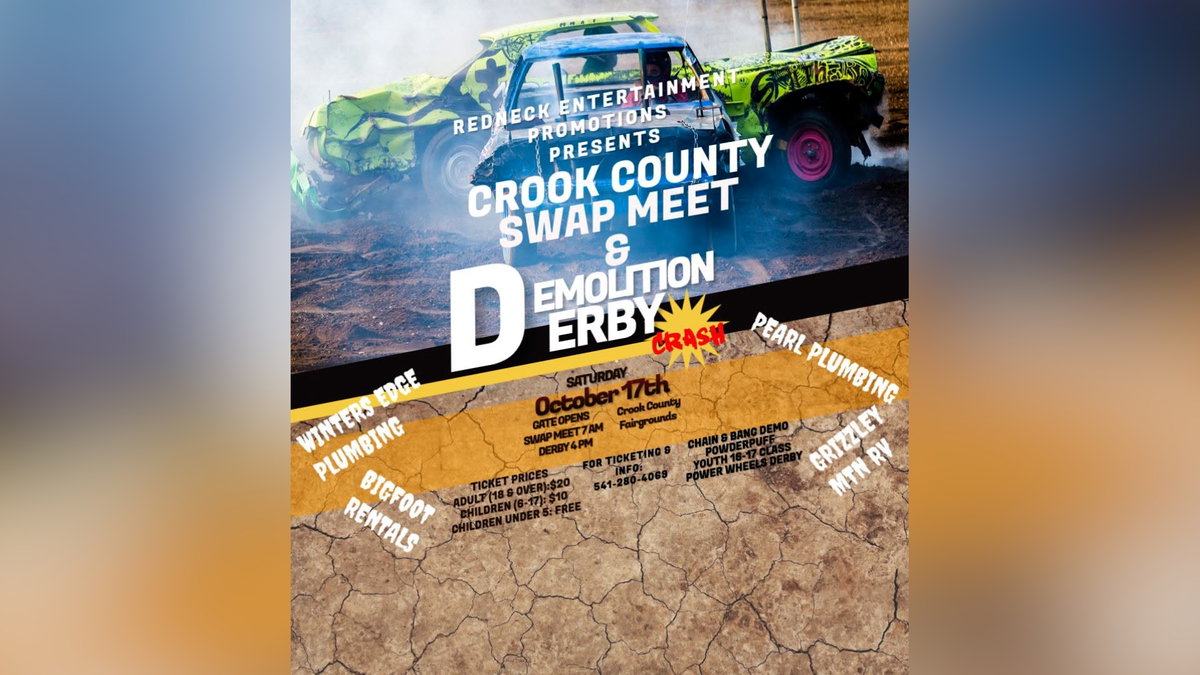 Crook County Demolition Derby coming to Prineville October 17th