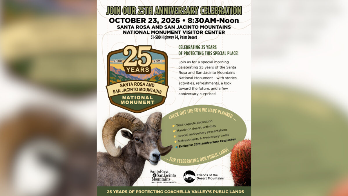 Friends of the Desert Mountains to celebrate National Monument anniversary
