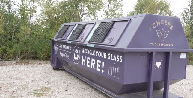 Columbia adds second glass recycling bin