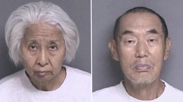 An elderly California couple accused of shooting and killing their son-in-law were charged with murder on Wednesday.