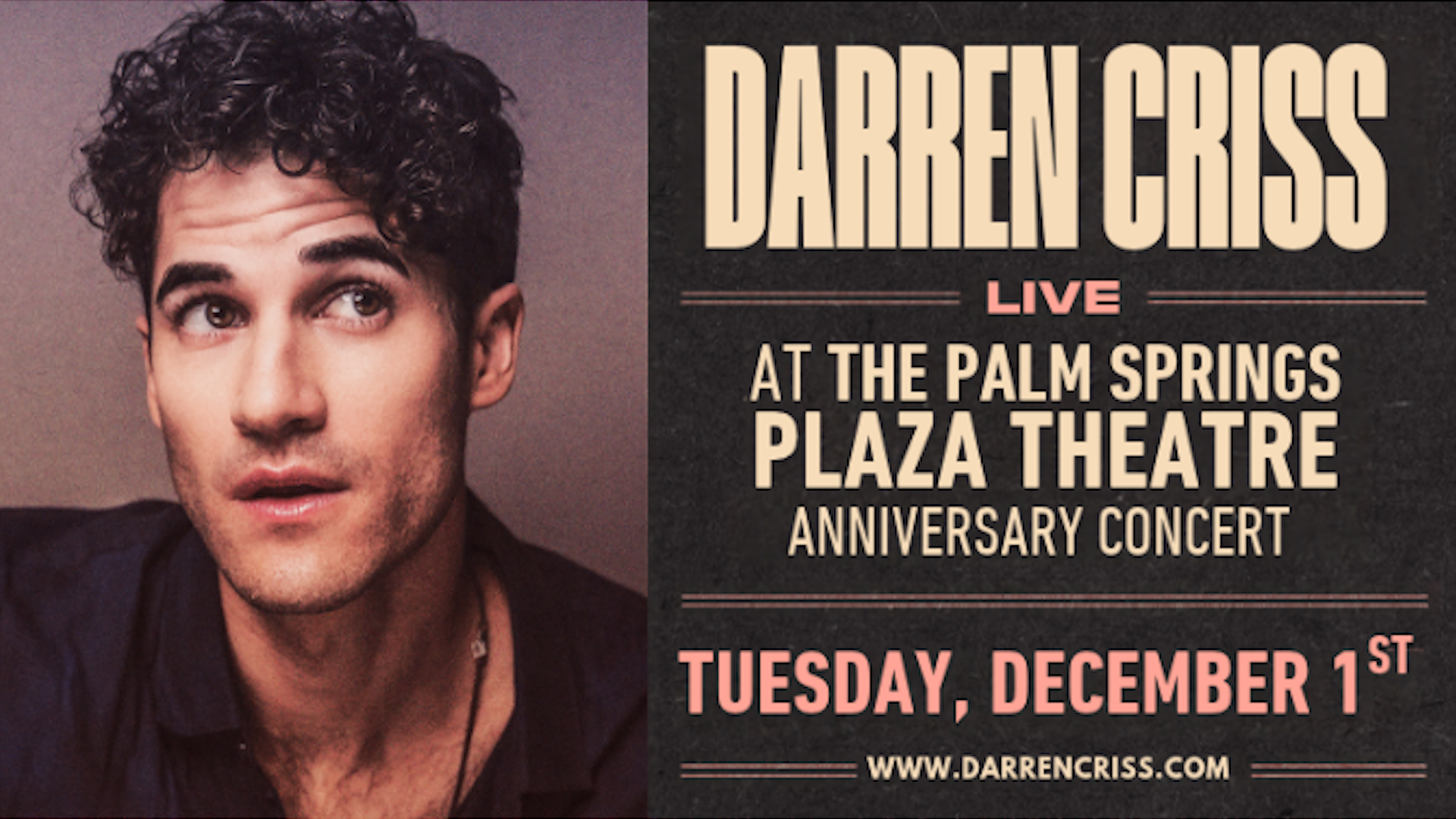 Darren Criss to Headline Plaza Theatre Anniversary Concert