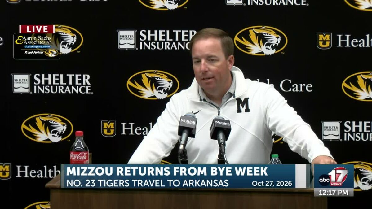 Mizzou football news conference including update on Ahmad Hardy’s progress