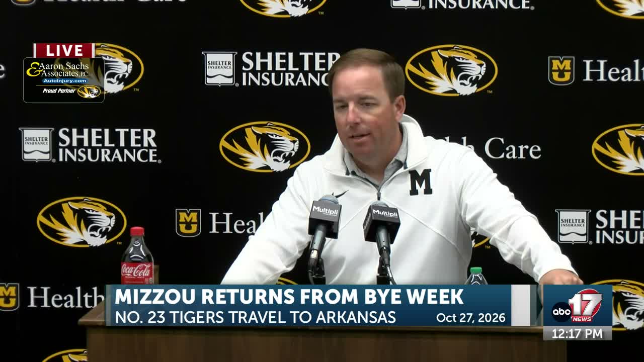 Mizzou football news conference including update on Ahmad Hardy’s progress