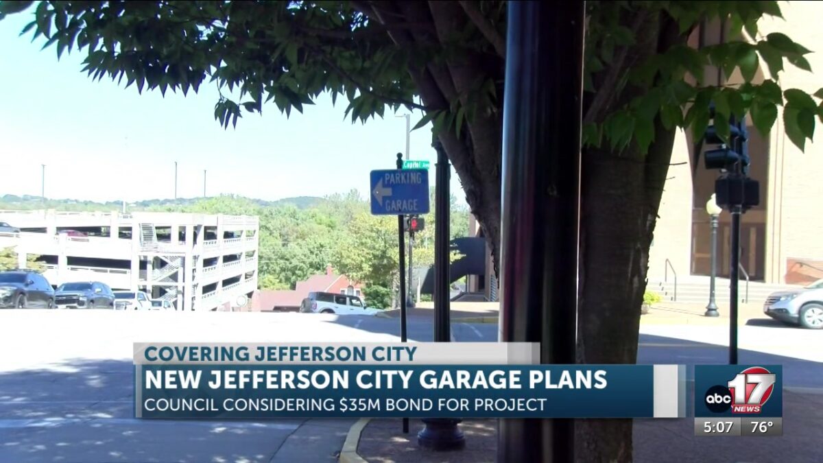 Jefferson City Council to consider $35 million in bonds for new downtown parking garage