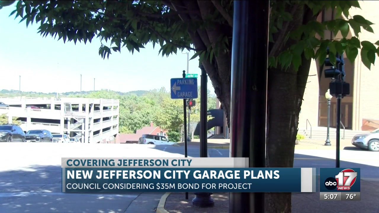 Jefferson City Council to consider $35 million in bonds for new downtown parking garage