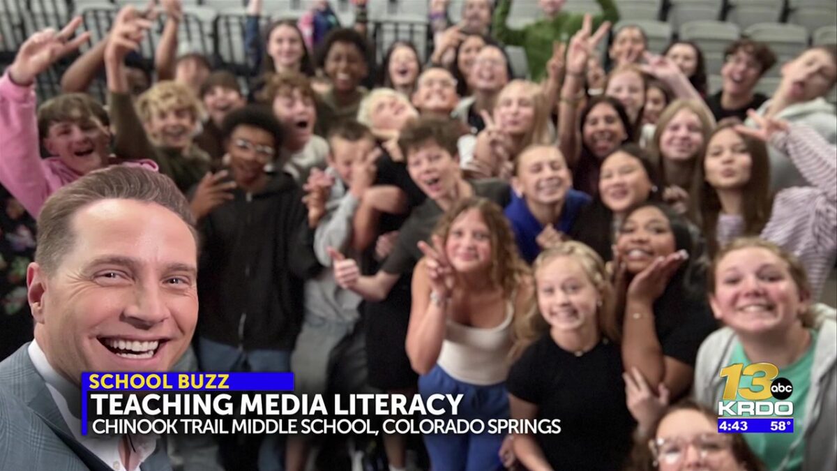 The School Buzz: D20 middle school continues media literacy tradition with KRDO13’s Josh Helmuth