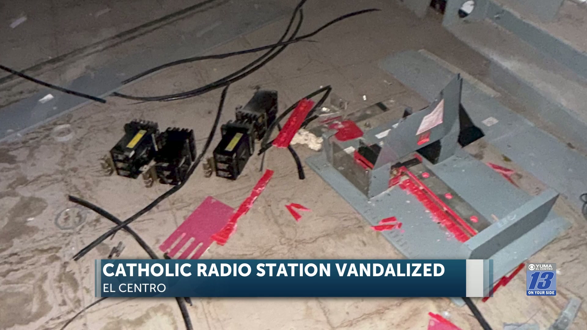 Catholic radio station in El Centro vandalized