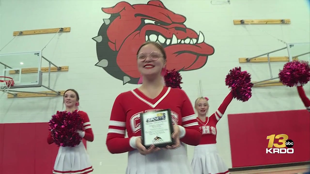 Pueblo Centennial receives the South Colorado Motors Friday Night Blitz Spirit Award