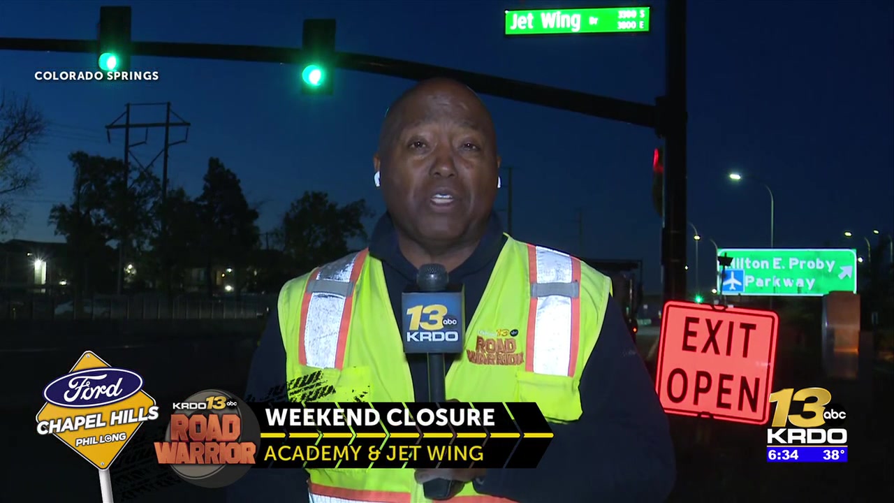 Jet Wing/South Academy intersection in Colorado Springs closing from Thursday through Saturday