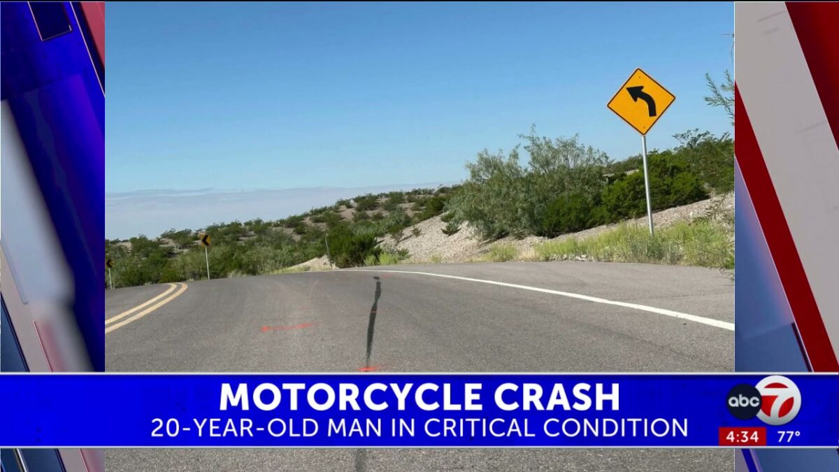 Motorcyclist airlifted from Las Cruces to El Paso hospital after crash