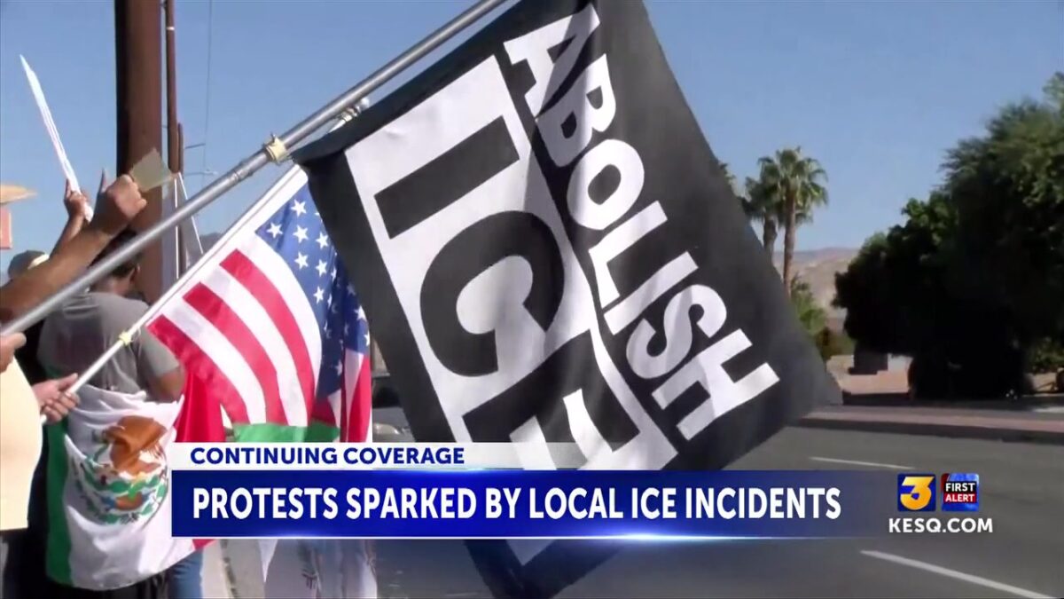 Coachella Valley residents protest against ICE