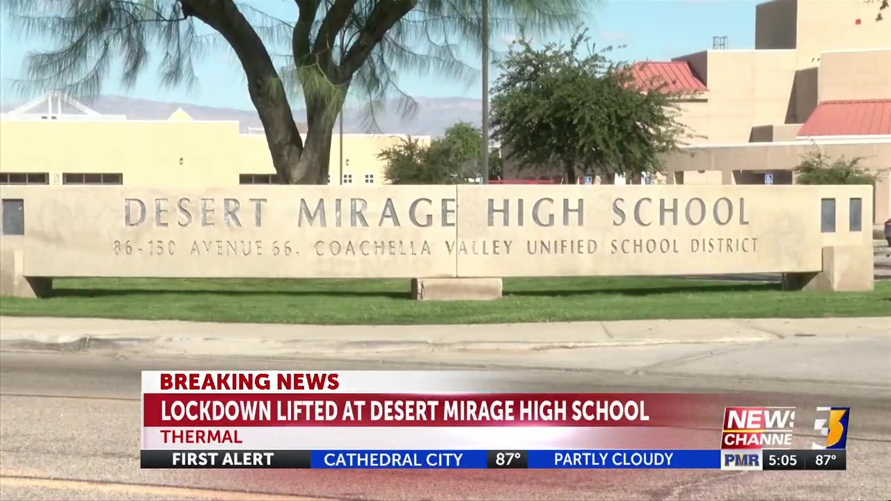 Desert Mirage High School lockdown lifted after pellet gun found on campus