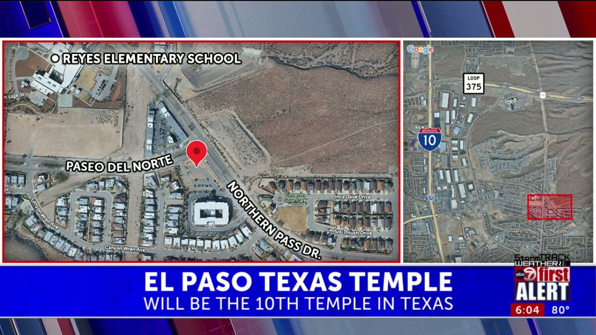 Church of Jesus Christ of Latter-day Saints announces El Paso temple location