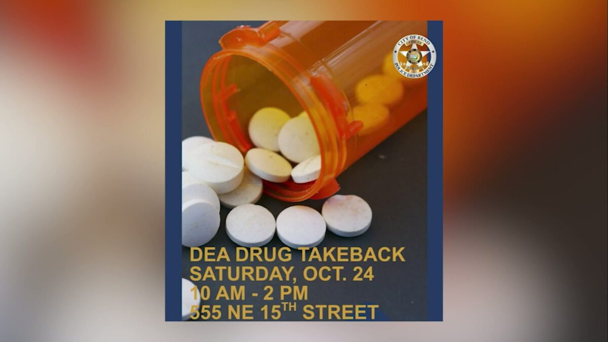 Drive-through drug takeback event scheduled for Oct. 24 in Bend