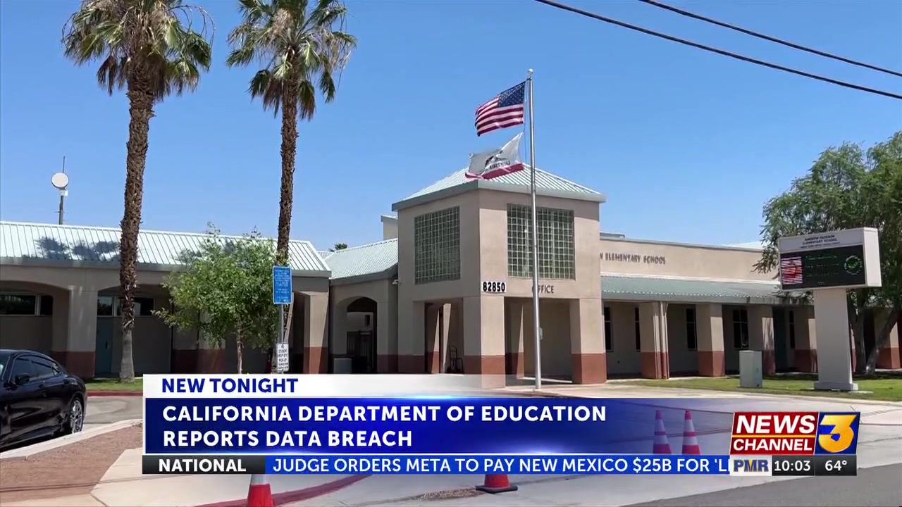 California Dept. of Education reports data breach